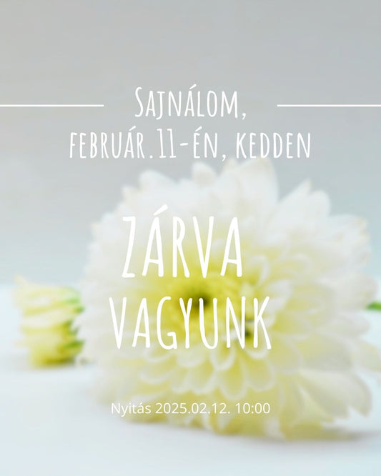 2025.02.11-én nem leszünk elérhetőek.