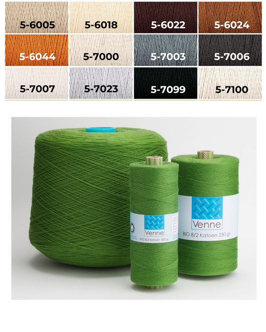 Venne biopamut Nm 14/2 (Ne 8/2) -100gr