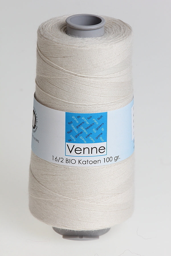 Venne biopamut Nm 28/2 (Ne16/2) natúr