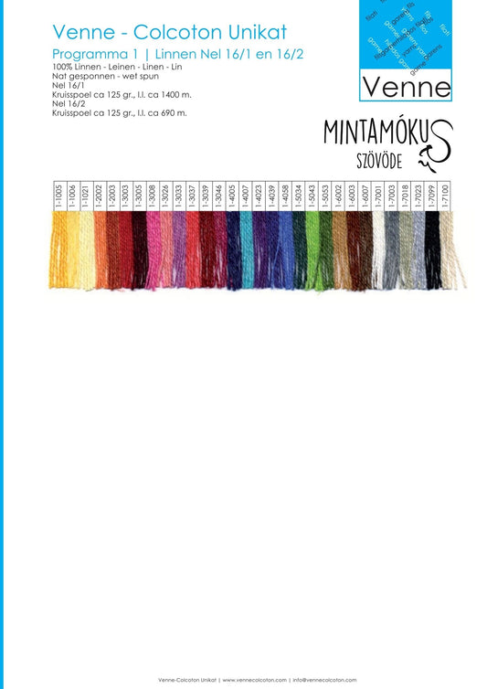 Venne biolen fonal Nel 16/1 színes