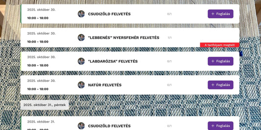 Elindult az online időpont foglalónk